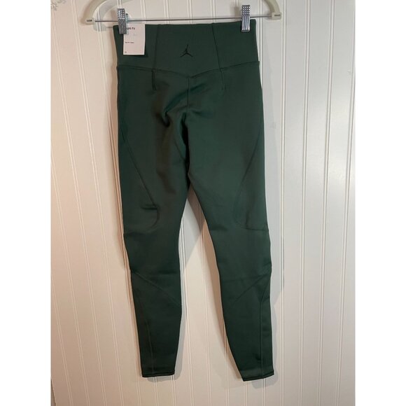 Jordan Dri-Fit Green Leggings Tight Fit Womens S Polyester/Spandex Blend - Picture 4 of 16